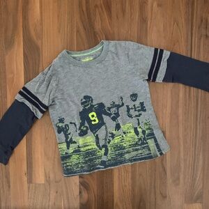 Oshkosh Football Double Layer Look Long Sleeve Shirt